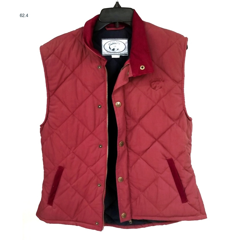 62.4 OnCourse Ladies maroon quilted vest  M